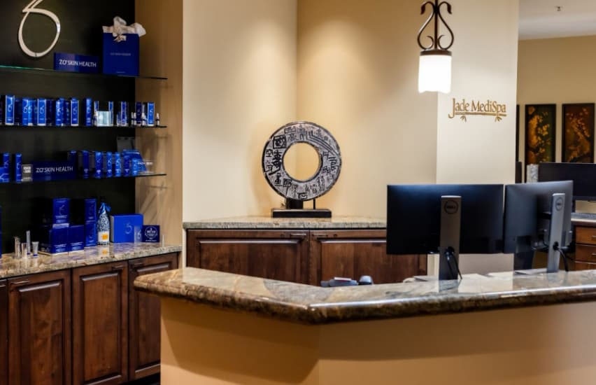 Jade MediSpa reception desk