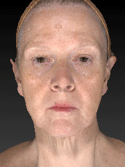 Vectra animation of woman's face