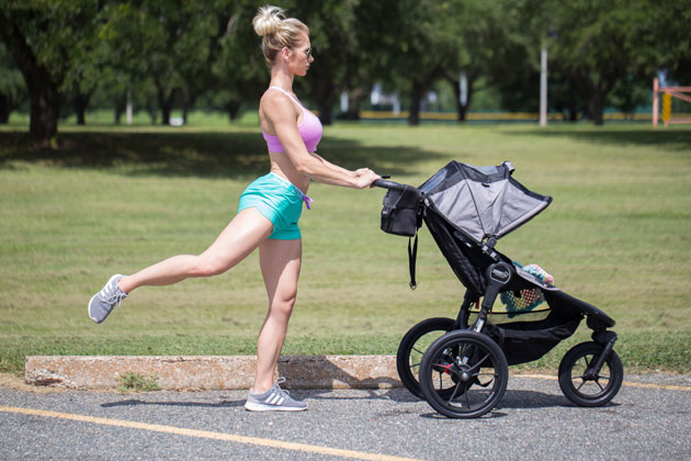 Heather Marsh with Stroller