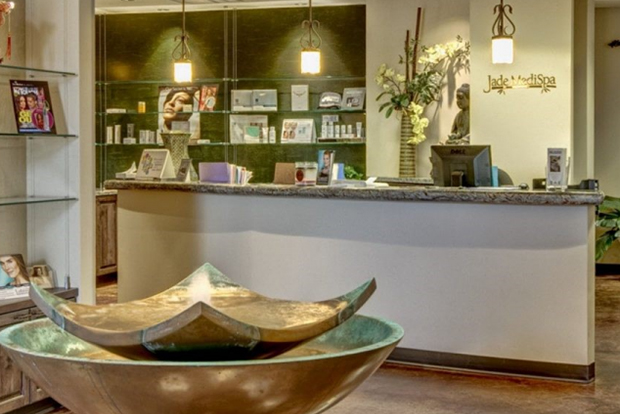 Jade Medispa’s serene reception area.