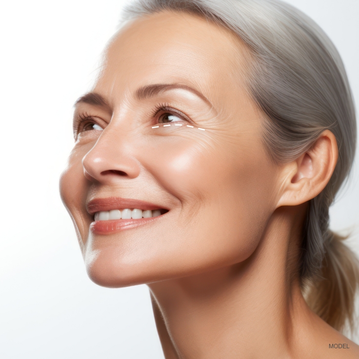 Mid Facelift incision marks