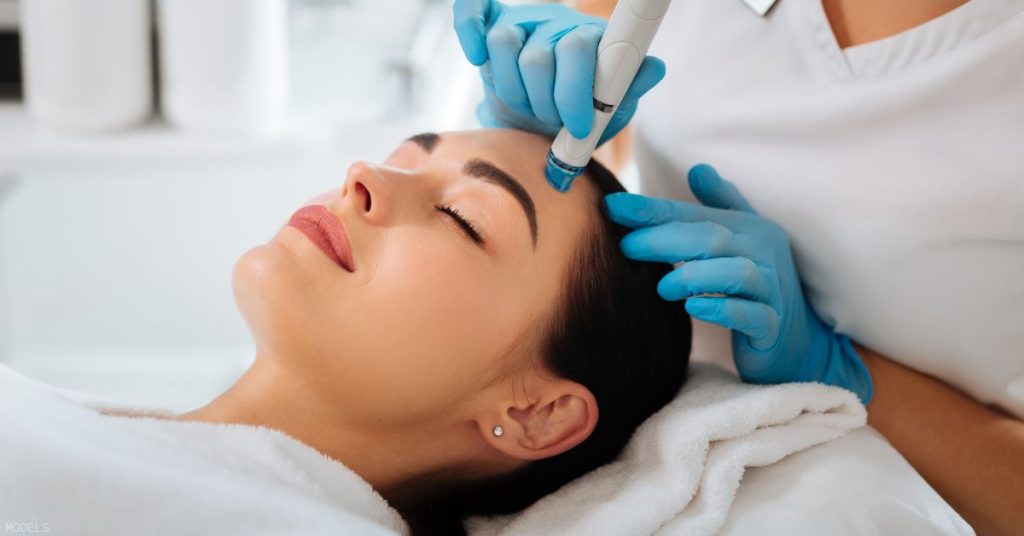 Model image of Hydrafacial treatment