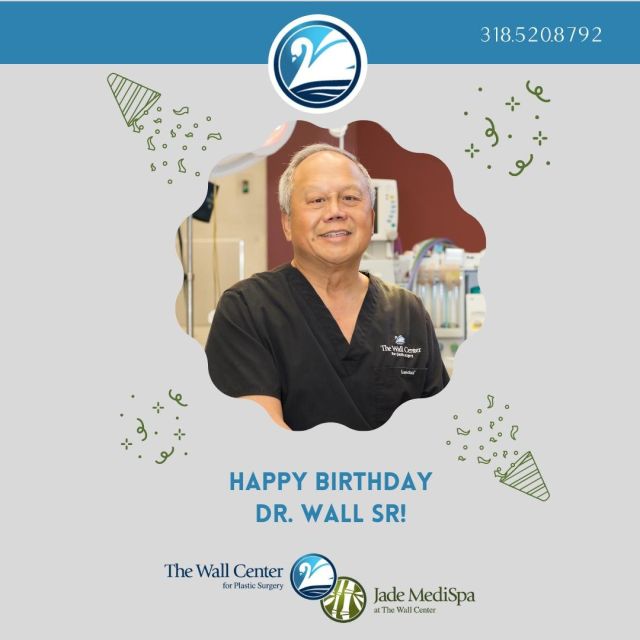 Join us in wishing Dr. Wall Sr. a happy birthday today! 

#happybirthday #wallcenter #plasticsurgery #boardcertifiedplasticsurgeon #shreveport #louisiana