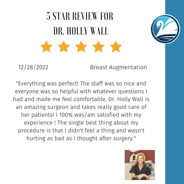 We love our 5 ⭐️ reviews! To schedule a consultation with Dr. Holly call 318.520.8792 or send us a DM on social media.

#teamholly #wallcenter #5starreview #realpatientratings #plasticsurgery #shreveport #louisiana #texas #arkansas