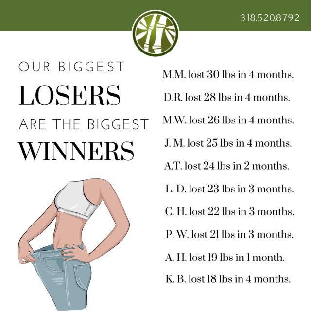 WOW!🎉🎉 It's a good day to be a loser on this list! These are our patients who have  the top 10 biggest weight loss numbers on the semaglutide injection now offered at Jade MediSpa. If you want to be one of our biggest losers, give us a call today to schedule a complimentary consultation! 

#biggestloser #winner #weightloss #weightlossinjections #jademedispa #gettingsummerready