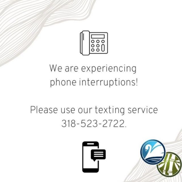 We apologize for any inconvenience, but our phone lines are still down. If you need to reach anyone at our office, please text us on this number!