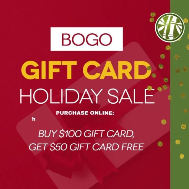 Our gift card promotion is LIVE! This is our best gift card sale of the year, so head over to our website and get yours now! Purchases will be available until 11:59 p.m. on Monday, November 27! Happy shopping!🛍️🎄✨