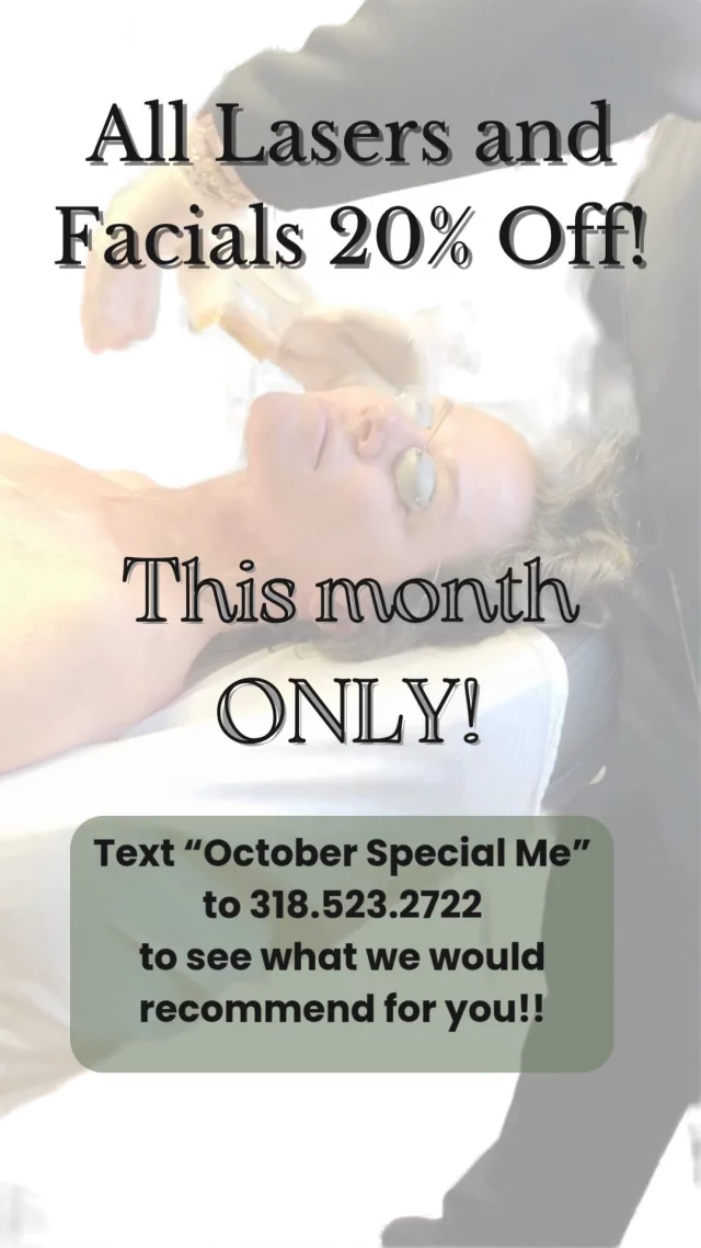 All Lasers 20% Off This month!