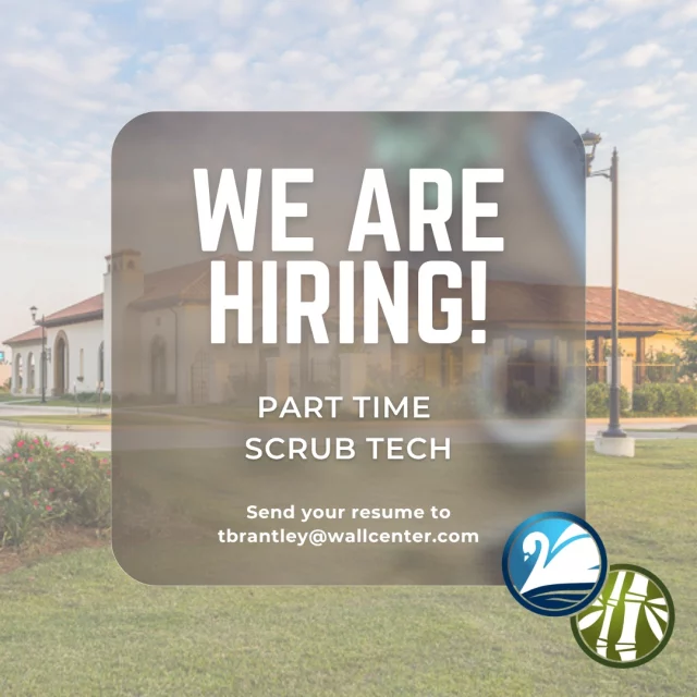 Join our amazing surgery team! Tag all your scrub technician friends in the comments. Please send resume to tbrantley@wallcenter.com.